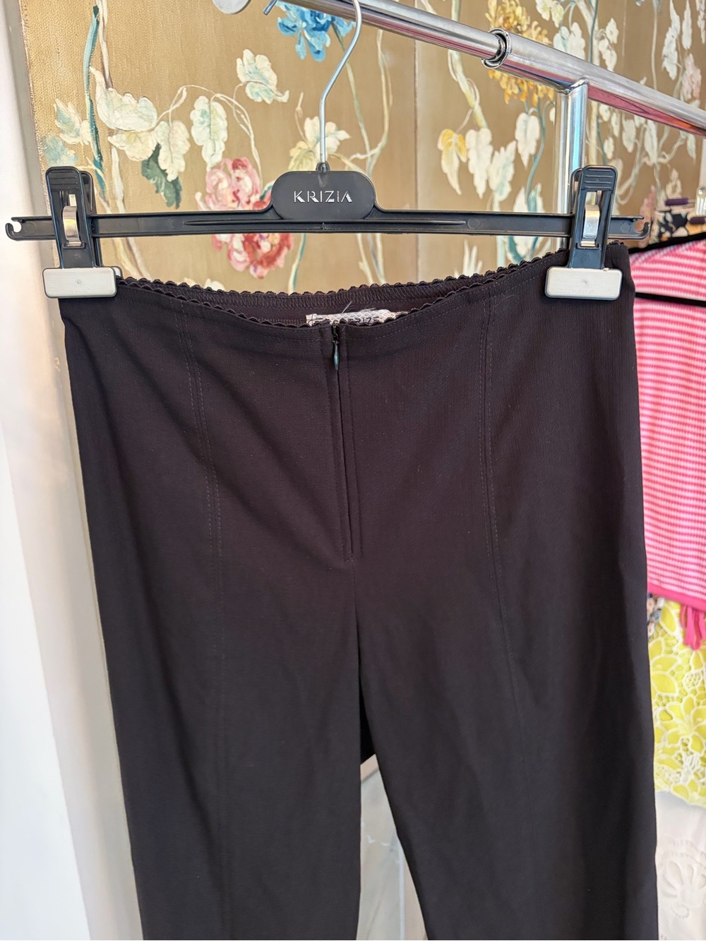 Mesmerize Front Ankle Slit Stretch Pants